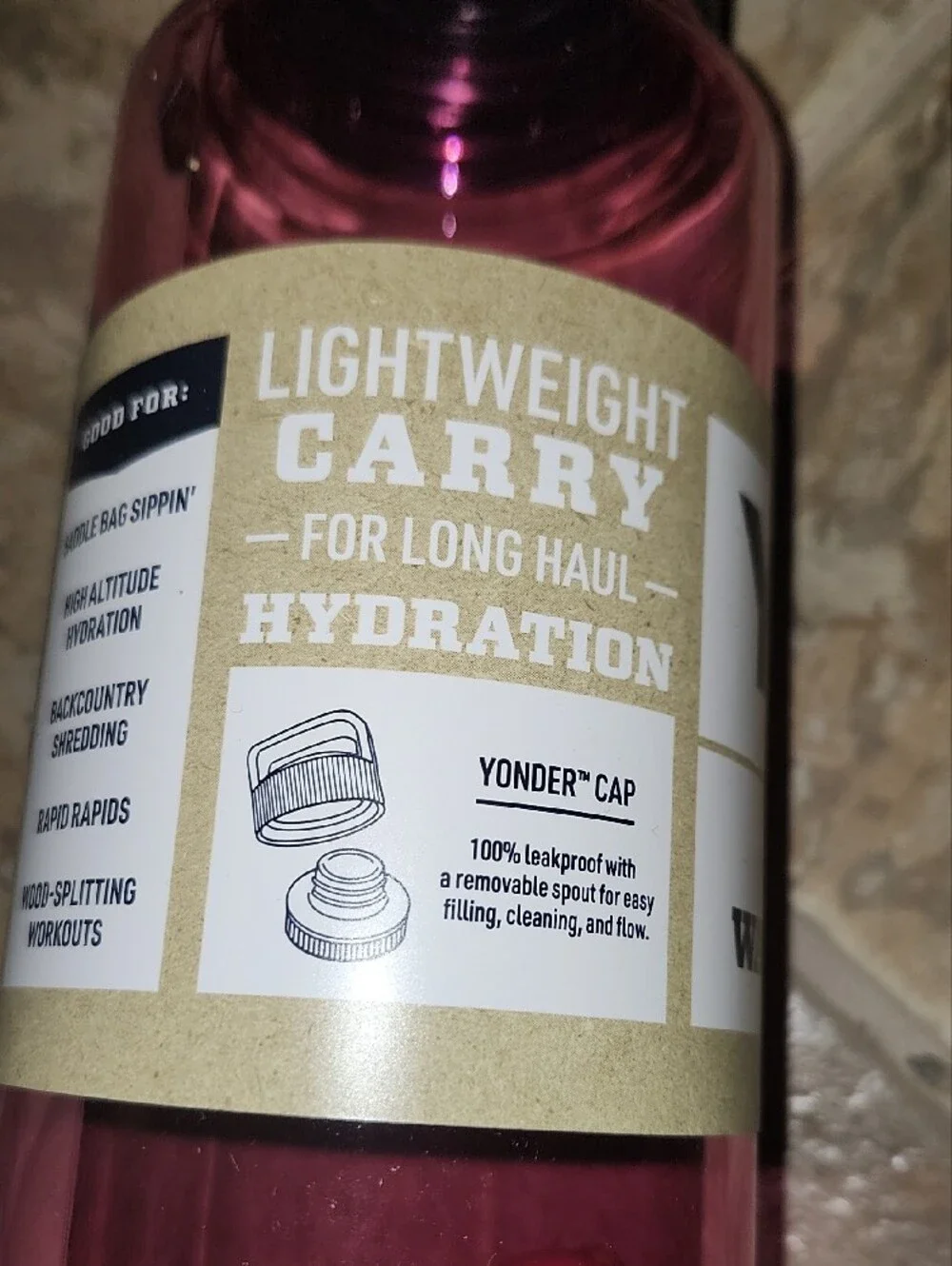Yeti Pink 1 Liter-(34 Oz) Yonder Water Bottle